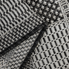 Ковер 0,8х1,5 м прямоугольный Side квадраты серый безворсовый - фото 3