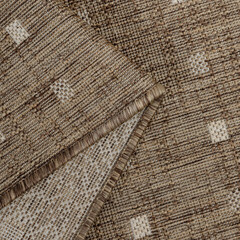 Ковер 0,8х1,5 м прямоугольный Side светло-коричневый безворсовый - фото 3