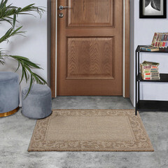 Ковер 1,2х1,7 м прямоугольный Side бежевый безворсовый - фото 2