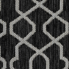 Ковер 0,8х1,5 м прямоугольный Side черно-серый безворсовый - фото 5