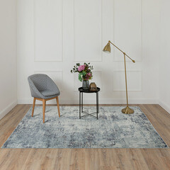 Ковер 2х3,05 м прямоугольный Glory голубой - фото 4