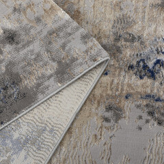 Ковер 1,6х2,3 м прямоугольный Aster серо-бежевый - фото 3