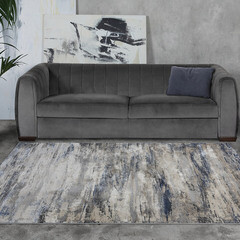 Ковер 1,6х2,3 м прямоугольный Aster бежево-голубой - фото 5