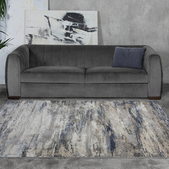 Ковер 1,2х1,7 м прямоугольный Aster бежево-голубой - фото 2