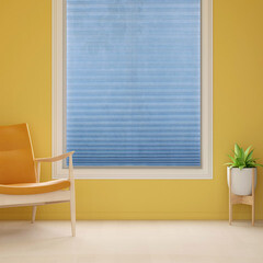 Штора плиссе 90х190 см Room Decor голубая - фото 3