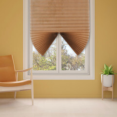 Штора плиссе 90х190 см Room Decor коричневая - фото 3