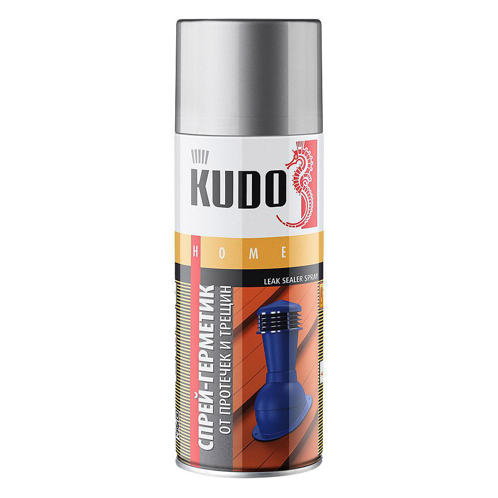Изображение товара Кровельный герметик аэрозольный каучуковый Kudo Home серый 520 мл