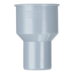 Переходник Valfex d50х75 мм пластиковый на чугун для внутренней канализации - фото 3