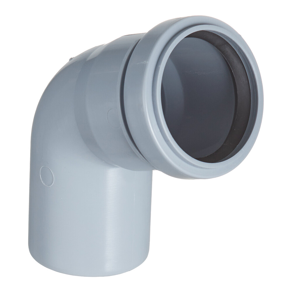 Отвод Valfex d50 мм 67° пластиковый для внутренней канализации