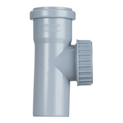 Ревизия Valfex d50 мм пластиковая с крышкой для внутренней канализации - фото 3