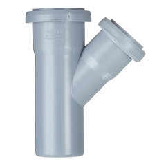 Тройник Valfex d50х40 мм 45° пластиковый для внутренней канализации - фото 2