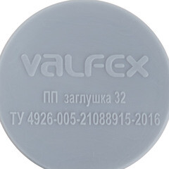 Заглушка Valfex d32 мм пластиковая для внутренней канализации - фото 3