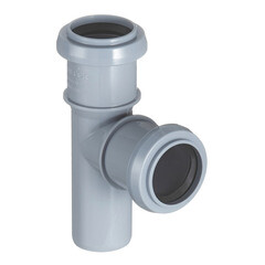 Тройник Valfex d32 мм 87° пластиковый для внутренней канализации - фото 1