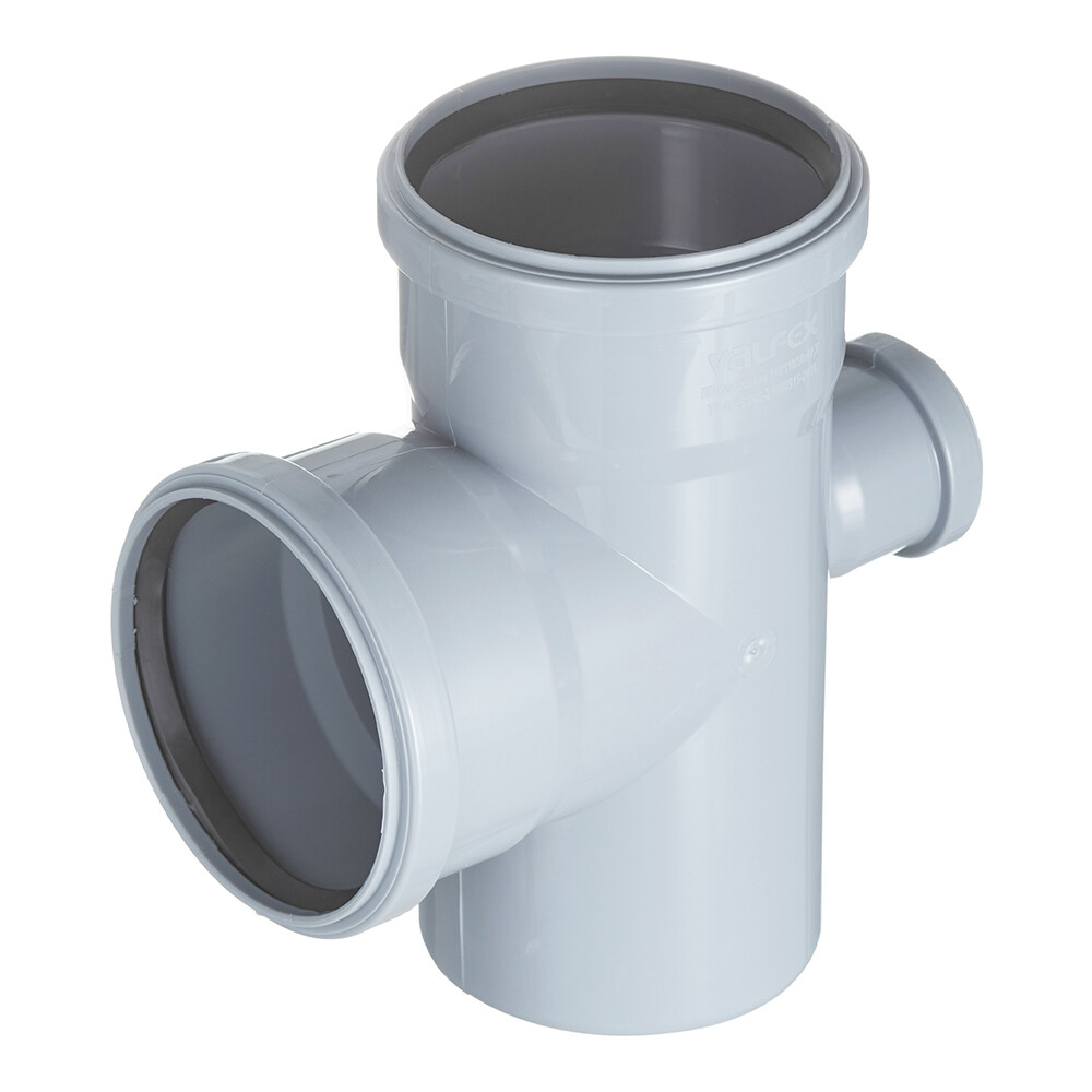 Крестовина Valfex d110х110х50 мм 87° пластиковая одноплоскостная для внутренней канализации (27211115)