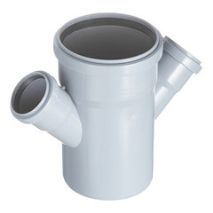 Крестовина Valfex d110х50х50 мм 45° пластиковая для внутренней канализации - фото 1