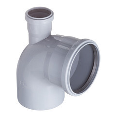 Отвод Valfex d110х50 мм 87° пластиковый с выходом d50 мм прямой для внутренней канализации (23125150) - фото 1