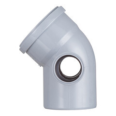 Отвод Valfex d110х50 мм 45° пластиковый с выходом d50 мм универсальный для внутренней канализации (23113150) - фото 3