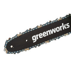 Пила цепная аккумуляторная Greenworks 40V G40CS30IIK2 40 В 12" шаг 3/8" паз 1,1 мм 45 звеньев Li-Ion 2Ач 1 АКБ и ЗУ (2007807UA) - фото 3