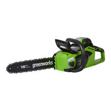 Пила цепная аккумуляторная Greenworks 40V GD40CS18K2 (2005807UA) 16" шаг 3/8" паз 1,1 мм 56 звеньев Li-Ion 40В 2Ач 1 АКБ и ЗУ
