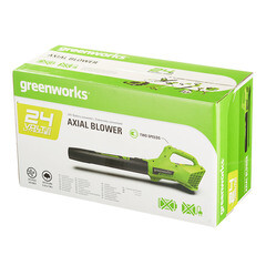 Воздуходувка аккумуляторная ручная Greenworks 24V G24AB 24 В без АКБ и ЗУ (2404807) - фото 3