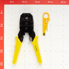 Пресс-клещи Онлайт для обжима RJ разъемов 8P8C/6P6C/4P4C (80982) - фото 4