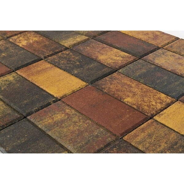 Плитка тротуарная моноформатная Прямоугольник 200х100х40 мм color mix ...