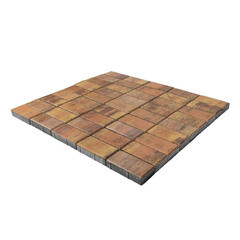 Плитка тротуарная моноформатная Прямоугольник 200х100х60 color mix прайд бетонная Braer