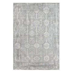 Ковер 0,8х1,5 м прямоугольный Lion светло-серый - фото 1