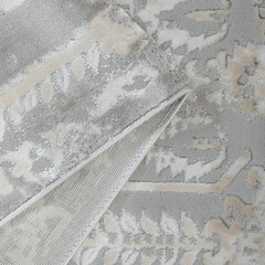 Ковер 0,8х1,5 м прямоугольный Lion светло-серый - фото 3