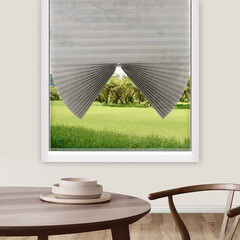 Штора плиссе 90х190 см Room Decor серая - фото 2