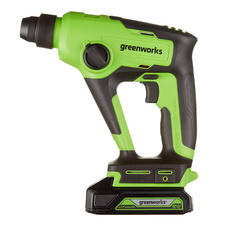 Перфоратор аккумуляторный Greenworks GD24SDS1K2 24 В 1,2 Дж 1х2Ач Li-Ion SDS-plus с АКБ и ЗУ (3803107UA)