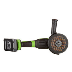 Шлифмашина угловая аккумуляторная Greenworks GD24AG 24 В 2Ач Li-Ion d125 мм 1 АКБ и ЗУ (3200207UA) - фото 7