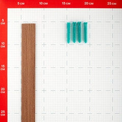 Порог алюминиевый одноуровневый стык 30х900 мм орех - фото 3