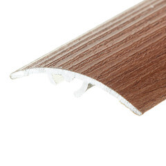 Порог алюминиевый разноуровневый кант 41х900 мм орех перепад до 12 мм - фото 5