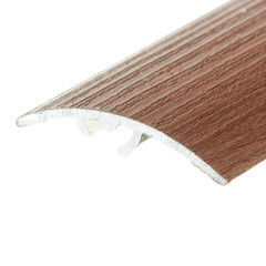 Порог алюминиевый разноуровневый кант 41х1800 мм орех перепад до 12 мм - фото 5