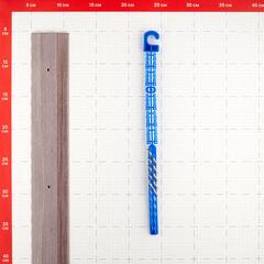 Порог алюминиевый одноуровневый стык 60х900 мм дуб серый - фото 2