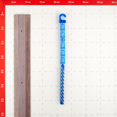 Порог алюминиевый одноуровневый стык 60х1800 мм дуб серый - фото 2