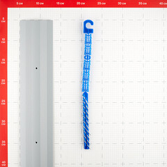 Порог алюминиевый одноуровневый стык 80х1800 мм серебро - фото 2