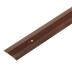 Порог алюминиевый одноуровневый стык 40х900 мм дуб темный - фото 1