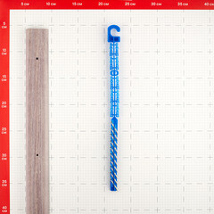Порог алюминиевый угловой наружный 40х20х1800 мм дуб серый - фото 2