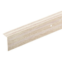 Порог алюминиевый угловой наружный 40х20х1800 мм дуб беленый - фото 1