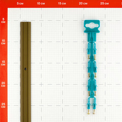 Порог алюминиевый одноуровневый стык 25х1800 мм бронза - фото 3
