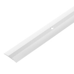 Порог алюминиевый одноуровневый стык 37х1800 мм серебро анодированное - фото 1