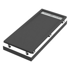 Поддон Good Door Stella литьевой мрамор 120х80х3 см прямоугольник черный низкий (ЛП00066) - фото 3