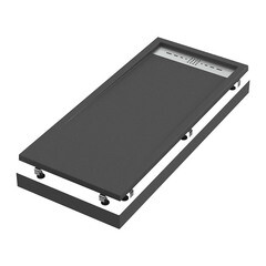 Поддон Good Door Stella литьевой мрамор 120х90х3 см прямоугольник черный низкий (ЛП00159) - фото 3