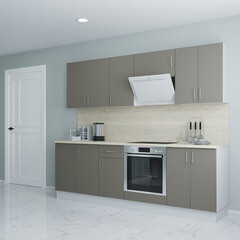 Кухонный модуль напольный 60х84х53,6 см Твэгги тауп 1 полка - фото 3