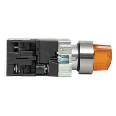 Изображение товара Переключатель EKF PROxima BD33 220 В 1NO+1NC IP40 3P с фиксацией с подсветкой желтый (xb2-bk33-y-230)