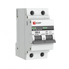 Выключатель нагрузки EKF PROxima ВН-125 2Р 100А 230 В на DIN-рейку (SL125-2-100-pro)