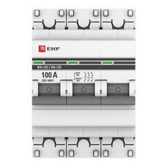 Выключатель нагрузки EKF PROxima ВН-125 3Р 100А 400 В на DIN-рейку (SL125-3-100-pro) - фото 2