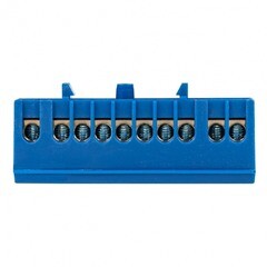 Шина нулевая в изолированном корпусе на DIN-рейку EKF PROxima 6х9 мм 10 отверстий синяя (20 шт.) (sn0-63-10-ib) - фото 4